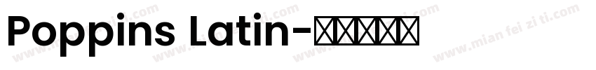 Poppins Latin字体转换